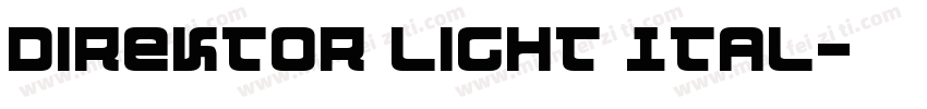 Direktor Light Ital字体转换